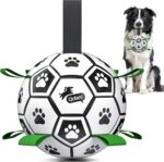 QDAN 6 Inch Dog Toys, Durable Floatable Dog Balls for Tug, Fetch, Herding and Wa... - Image 2