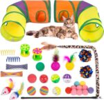 Retro Shaw 33 Pack Cat Tunnel Toy Set for Indoor Cats Kittens, Solves Boredom & ... - Image 2