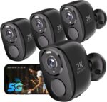 Rraycom 4Pack 5G/2.4G Security Cameras Wireless Outdoor,2K Battery Powered AI Mo... - Image 2