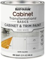 Rust-Oleum 372007 Transformations Basics Cabinet & Trim Paint, Quart, Pure White... - Image 2