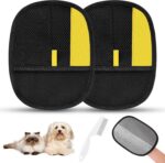 SAWMONG Pet Hair Removal Glove, 2Pcs Cat & Dog Reusable Pet Hair Remover Gloves ... - Image 2
