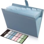 SKYDUE Expanding File Organizer with 8 Pockets, Accordion File Folders with Labe... - Image 2
