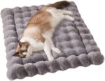 SOMAHE Cat Bed Mat, Soft Plush Faux Fur Kneading Pet Bed, Machine Washable Cat S... - Image 2