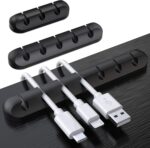 SOULWIT Cable Holder Clips, 3-Pack Cable Management Cord Organizer Clips Silicon... - Image 2
