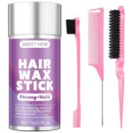SWEET VIEW Hair Wax Stick & Slick Back Hair Brush for Tame Flyaways, Frizz, Slee... - Image 2