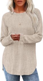 Saloogoe Long Sleeve Shirts for Women 2025 Fall Clothes Tunic Tops Loose Fit Dre... - Image 2