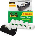 Scotch Magic Tape Desktop Dispenser, 6 Rolls of 3/4" x 1000" Each Plus 1 Desktop... - Image 2