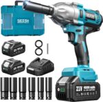 Seesii Impact Wrench 665 FT-LBS(900N.m) 3300IPM 1/2 Impact Gun High Torque Elect... - Image 2