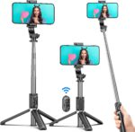 Selfie Stick Tripod, All in One Extendable & Portable iPhone Tripod Selfie Stick... - Image 2