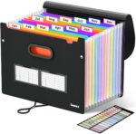 Sooez Upgraded Accordion File Organizer, Expanding File Folder with Deeper 12 Po... - Image 2
