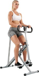 Sunny Health & Fitness Smart Row-N-Ride Glute & Leg Trainer, Foldable Squat Assi... - Image 2