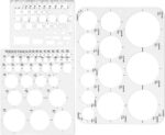 Tamaki Circle Template Circle Round Stencil Templates for Drafting for Office an... - Image 2