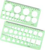 Tamaki Circle Template Measuring Geometry Ruler Geometric Drawings Stencils Rule... - Image 2