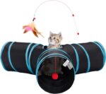 Tempcore Pet Cat Tunnel Tube Cat Toys 3 Way Collapsible, Tunnels for Indoor Cats... - Image 2