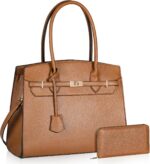 Top Handbags For women, Adjustable Strap Work Satchel with Wallet - Image 2