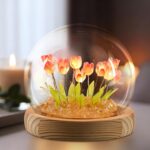 Tulips Night Light, Mothers Day Gifts for Mom Grandma, Everlasting Flower Tulip ... - Image 2
