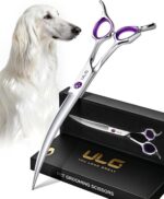 ULG 30° Curved Dog Grooming Scissors 440C Stainless Steel, 7.5" Professional Pet... - Image 2