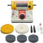 VEVOR Bench Buffer Polisher, 1/2HP Polishing and Buffing Machine, 0 to 8000RPM B... - Image 2