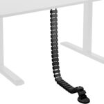 VIVO Under Desk Vertebrae Cable Management Kit, Adjustable Quad Entry Flexible C... - Image 2