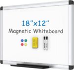 VIZ-PRO Magnetic Whiteboard/Dry Erase Board, 18 X 12 Inches, Includes 1 Eraser &... - Image 2