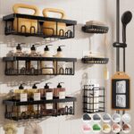 Veken Shower Caddy 6-Pack, Advanced Rustproof Design, No Drilling Adhesive Shelv... - Image 2