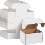 WIFTREY 50 Pack 7x5x4 Shipping Boxes for Small Business Packing, White Corrugate... - Image 2