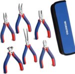 WORKPRO 6-piece Mini Pliers Set - Needle Nose, Diagonal, Long Nose, Bent Nose, E... - Image 2