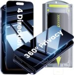 WSKEN for iPhone 17 Pro Max Privacy Screen Protector - [4 Way 360 Anti Spy] [Aut... - Image 2