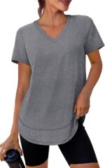 XIEERDUO Womens Workout Tops Short Sleeve Shirts Sun Protection UPF 50+ Quick Dr... - Image 2