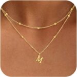 XIXINI Layered Initial Necklaces for Women, Dainty Gold Letter Necklace Stack 14... - Image 2