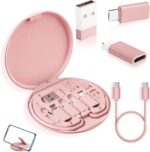 YANZIE USB Adapter Kit, Travel Charging Organizer Case with USB C, Micro USB and... - Image 2