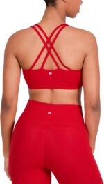 YITTY Active Women's Ultraluxe Strappy Medium Impact Bra, Athleisure, 4-Way-Stre... - Image 2