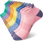 YSense 6 Pairs Womens Ankle Socks Cotton Cushioned Athletic Running Socks with M... - Image 2