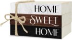 Ycyfckdr Mini Decorative Books for Home Decor, Rustic Wood Stack for Table, Home... - Image 2