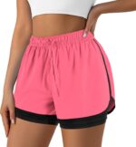 Yevrimow Women's 2 in 1 Running Shorts for Gym Yoga Workout Athletic Shorts High... - Image 2