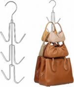 ZEDODIER 2 Pack Purse Organizer for Closet, Heavy-Duty Hanging Purse Hanger Clos... - Image 2