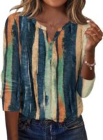 Zeagoo Long Sleeve Shirts for Women Casual V Neck Fall Tops Dressy Summer Work B... - Image 2