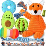 Zeaxuie 9 Pack Luxury Puppy Toys for Teething Small Dogs, Puppy Chew Toys with C... - Image 2