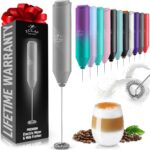 Zulay Kitchen Powerful Milk Frother Wand - Handheld Stainless Steel - Battery Op... - Image 2