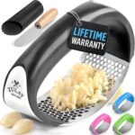Zulay Kitchen Stainless Steel Garlic Press Rocker Set - Premium Garlic Mincer Ga... - Image 2