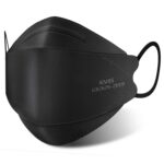 akgk KN95 Face Masks 50 Pack for Adults, 5-Ply Black Disposable Face Mask Agains... - Image 2