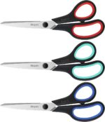 iBayam 3-Pack 8" Heavy Duty Scissors with Ultra Sharp Blades and Comfort Grip Ha... - Image 2