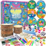 klmars Mermaid Themed Wooden Painting Kit-Glow in The Dark-Arts & Crafts Gifts f... - Image 2