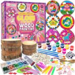klmars Unicorn Themed Wooden Painting Kit-Glow in The Dark-Arts & Crafts Gifts f... - Image 2