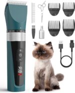 oneisall Cat Clippers for Matted Hair, 5-Speed Quiet Cat Grooming kit, Cordless ... - Image 2