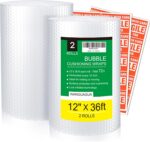 wanguagua 2 Pack 12 Inch x 72 ft Total Bubble Packing Wrap for Moving Boxes Ship... - Image 2