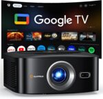 1500 ANSI Official Licensed Google TV Smart Projector, HAPPRUN 4K Full HD Home T... - Image 2