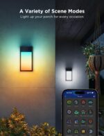 Govee Outdoor Wall Light, 1 Pack, 1500LM Smart RGBIC Porch Lights Outdoor with 4... - Image 5