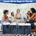 KomoLeay 4 Pack 9" Medium Size Gift Bags Assorted Premium Blue Gift Bags with Ti... - Image 10