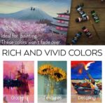 55PCS Acrylic Paint Set of 36 Colors 2fl oz 60ml Bottles 12 Brushes,Non Toxic 36... - Image 5